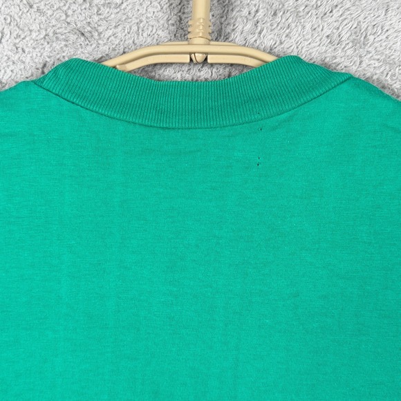 Vintage The Simpsons Shirt Mens Large Green Bart Peace Man 1990 Single Stitch * - Picture 4 of 11